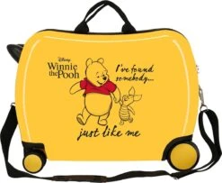Disney Winnie The Pooh Kinderkoffer ABS Rol Zit Geel -Optimaal Reisopslag Winkel 1200x987
