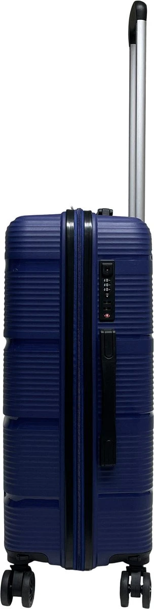 Benzi Izeda Middelgrote Koffer - 65 cm - 65 liter - Blauw Benzi Izeda Middelgrote Koffer - 65 Cm - 65 Liter - Blauw -Optimaal Reisopslag Winkel