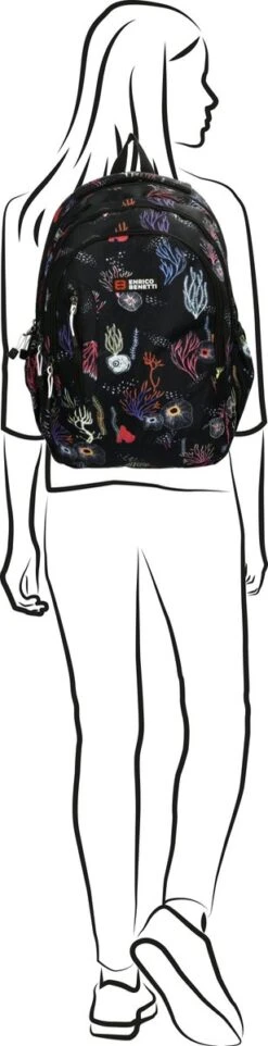 Enrico Benetti Capetown Laptoprugzak 46170 - 15" Laptopvak - 30 Liter - Koraal Print -Optimaal Reisopslag Winkel 308x1200 2