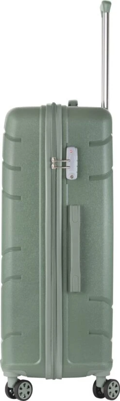 TravelZ Big Bars Reiskoffer 78 Cm Met Dubbele Wielen - Trolley Koffer Met TSA-slot - Olijf -Optimaal Reisopslag Winkel 362x1200