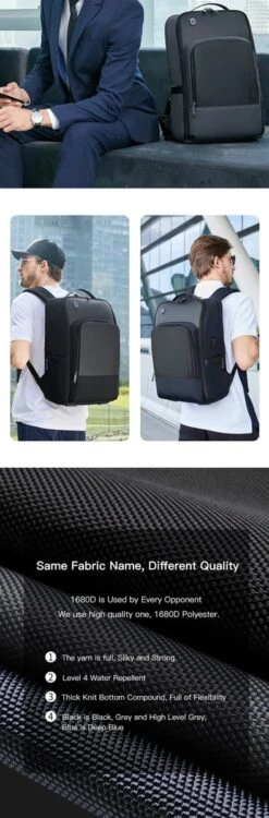 Arctic Hunter Rugtas - Laptop Tas - 15,6 Inch - Waterafstotend - Usb Oplaadstation -Optimaal Reisopslag Winkel 395x1200 4