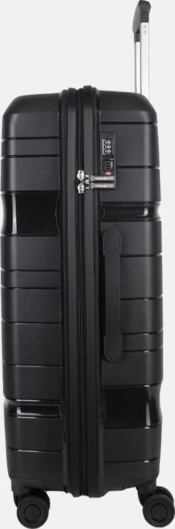 Decent ONE-CITY Large Koffer - 76 Cm - TSA Slot - Zwart -Optimaal Reisopslag Winkel 397x1200