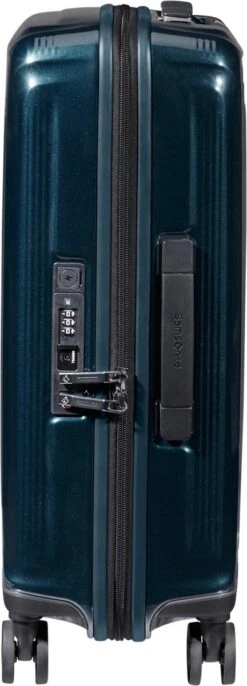 Samsonite Reiskoffer - Nuon Spinner 55/20 Exp (Handbagage) Metallic Dark Blue -Optimaal Reisopslag Winkel 432x1200 1