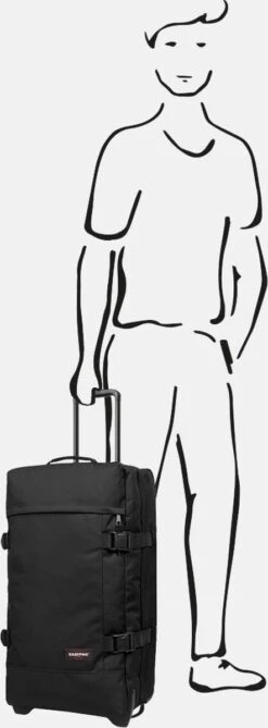 Eastpak TRANVERZ M Reiskoffer (67 X 35.5 X 30 Cm) - Black -Optimaal Reisopslag Winkel 443x1200