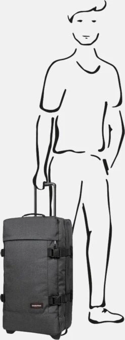 Eastpak TRANVERZ M Reiskoffer (67 X 35.5 X 30 Cm) - Black Denim 4 Eastpak TRANVERZ M Reiskoffer (67 X 35.5 X 30 Cm) - Black Denim -Optimaal Reisopslag Winkel 444x1200