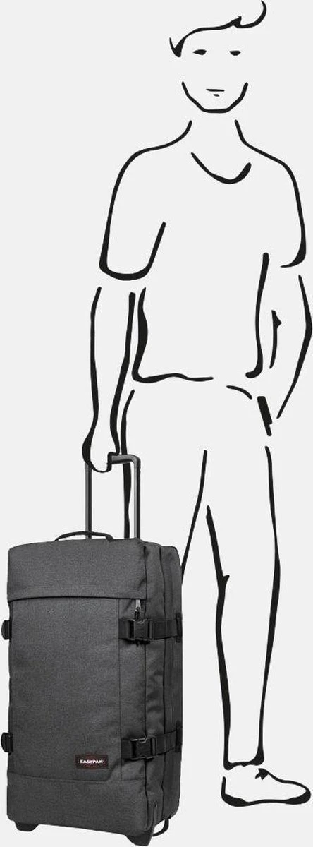 Eastpak TRANVERZ M Reiskoffer (67 x 35.5 x 30 cm) - Black Denim Eastpak TRANVERZ M Reiskoffer (67 X 35.5 X 30 Cm) - Black Denim -Optimaal Reisopslag Winkel