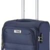 TravelZ Softspinner TSA Handbagagekoffer 55cm - Zachte Reiskoffer Dubbele Wielen – Blauw -Optimaal Reisopslag Winkel 453x1200
