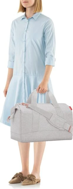 Reisenthel Allrounder L Reistas Sporttas - 30L - Twist Sky Rose Grijs -Optimaal Reisopslag Winkel 462x1200 4