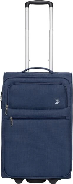Travelbags Handbagage Zachte Koffer / Trolley / Reiskoffer - The Base - 55 Cm - Blauw -Optimaal Reisopslag Winkel 478x1200