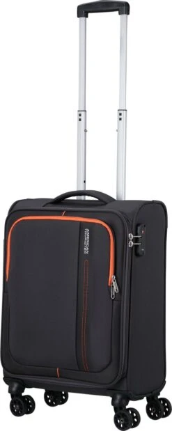 American Tourister Reiskoffer - Sea Seeker Spinner 55cm (Handbagage)- Charcoal Grey -Optimaal Reisopslag Winkel 479x1200
