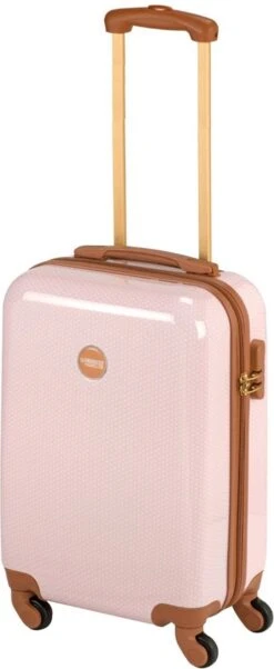 Princess Traveller Trendy Dots - Handbagage Koffer - Roze - S - 55cm -Optimaal Reisopslag Winkel 492x1200