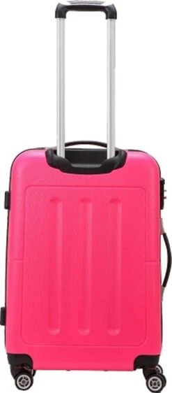 Decent Handbagage Koffer / Trolley / Reiskoffer - 50 Cm - 32 Liter - ABS - Neon-Fix - Roze -Optimaal Reisopslag Winkel 527x1200 1