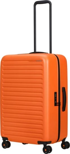 Samsonite Reiskoffer - Stackd Spinner 68/25 (Medium) Orange -Optimaal Reisopslag Winkel 549x1200