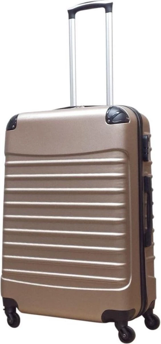 Castillo Quadrant L Koffer - Champagne Castillo Quadrant L Koffer - Champagne -Optimaal Reisopslag Winkel