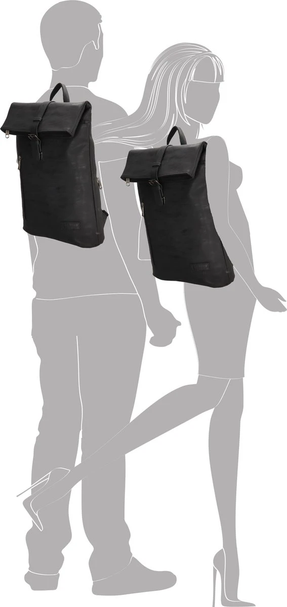 Enrico Benetti Rotterdam 66598 Laptop rugzak / businesstas rolltop rugzak 15" laptopvak - Zwart Enrico Benetti Rotterdam 66598 Laptop Rugzak / Businesstas Rolltop Rugzak 15" Laptopvak - Zwart -Optimaal Reisopslag Winkel 567x1200 7