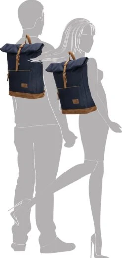 Enrico Benetti Santiago 46159 Rolltop Laptoprugzak Met 15" Laptopvak - Blauw 8 Enrico Benetti Santiago 46159 Rolltop Laptoprugzak Met 15" Laptopvak - Blauw -Optimaal Reisopslag Winkel 571x1200 5