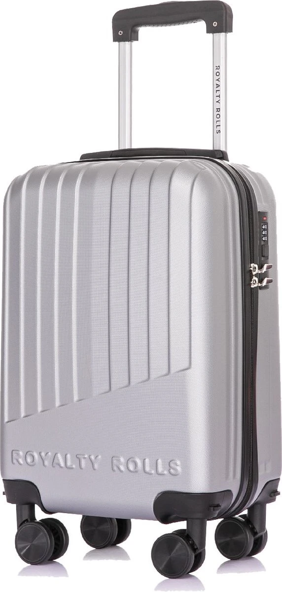 Royalty Rolls Amsterdam Handbagage Koffer 52 cm - 25 liter - Zilvergrijs Royalty Rolls Amsterdam Handbagage Koffer 52 Cm - 25 Liter - Zilvergrijs -Optimaal Reisopslag Winkel 572x1200 1
