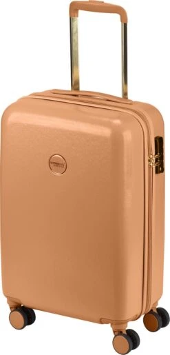 Princess Traveller Harlem - Handbaggage Koffer - Recycled PET - Camel - S (55cm) -Optimaal Reisopslag Winkel 576x1200