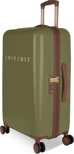 SUITSUIT - Fab Seventies - Martini Olive - Reiskoffer (66 Cm) -Optimaal Reisopslag Winkel 578x1200 1