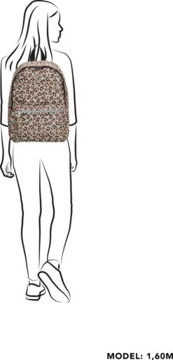 Beagles Originals Limited Edition Rugzak - 14 Inch Laptopvak - Panter/Grijs -Optimaal Reisopslag Winkel 578x1200 8