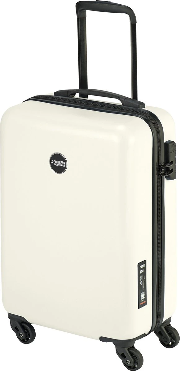 Princess Traveller PT01 - Handbagagekoffer - Pearl White - S - 55cm Princess Traveller PT01 - Handbagagekoffer - Pearl White - S - 55cm -Optimaal Reisopslag Winkel 581x1200 1