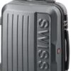 Swiss - Lausanne - Handbagage Koffer - 4 Wielen - TSA-Cijferslot - Grijs -Optimaal Reisopslag Winkel 582x1200 1