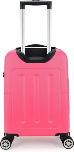 Decent Handbagage Koffer / Trolley / Reiskoffer - 50 Cm - 32 Liter - ABS - Neon-Fix - Roze -Optimaal Reisopslag Winkel 590x1200 1