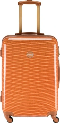 Princess Traveller Trendy Dots - Reiskoffer - Terra - M - 66cm