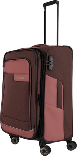 Travelite Zachte Koffer / Trolley / Reiskoffer - Viia - 67 Cm (medium) - Roze -Optimaal Reisopslag Winkel 592x1200 4