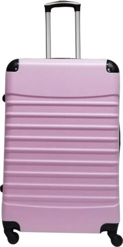 Castillo Quadrant 2 Delige ABS Kofferset (XL+S) - Soft Pink -Optimaal Reisopslag Winkel 596x1200 4
