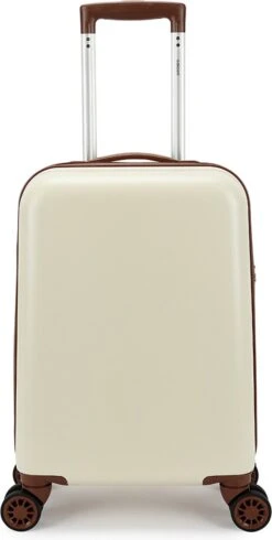 Decent Retro Handbagage Koffer 55 Cm White