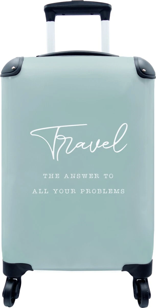 MuchoWow® Koffer - Spreuken - Quotes - The answer to all your problems - Travel - Reizen - Past binnen 55x40x20 cm en 55x35x25 cm - Handbagage - Trolley - Fotokoffer - Cabin Size - Print MuchoWow® Koffer - Spreuken - Quotes - The Answer To All Your Problems - Travel - Reizen - Past Binnen 55x40x20 Cm En 55x35x25 Cm - Handbagage - Trolley - Fotokoffer - Cabin Size - Print -Optimaal Reisopslag Winkel 610x1200 2