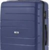 TravelZ Big Bars Reiskoffer 78 Cm Met Dubbele Wielen - Trolley Koffer Met TSA-slot - Blauw -Optimaal Reisopslag Winkel 614x1200 1