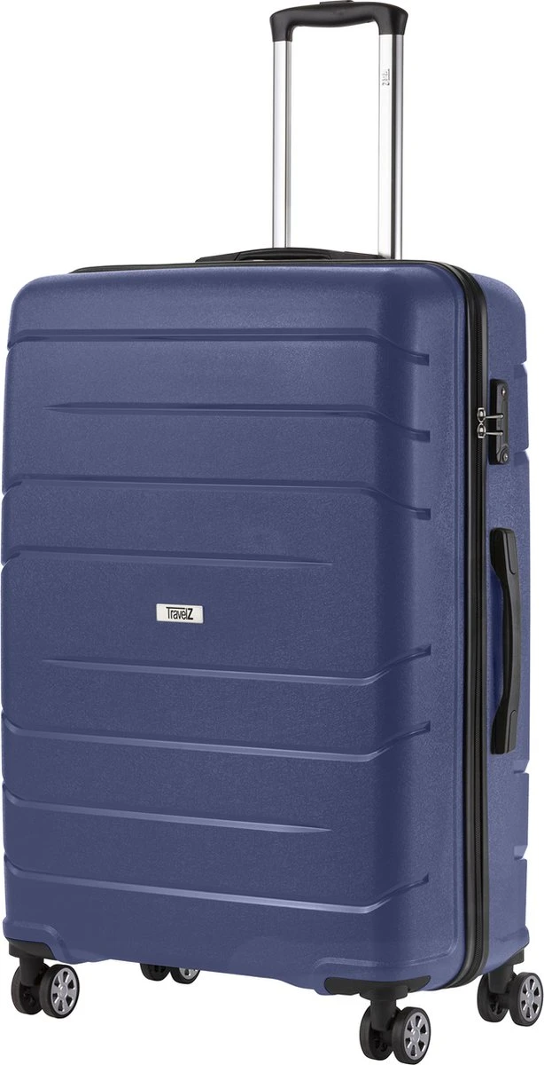 TravelZ Big Bars Reiskoffer 78 cm met dubbele wielen - Trolley koffer met TSA-slot - Blauw TravelZ Big Bars Reiskoffer 78 Cm Met Dubbele Wielen - Trolley Koffer Met TSA-slot - Blauw -Optimaal Reisopslag Winkel 614x1200 1
