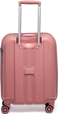 ©TROLLEYZ - Paris No.5 - Trolley - 55cm Met TSA Slot - Dubbele Wielen - 360° Spinners - 100% Polypropyleen - Handbagage Koffer In Rose Blush -Optimaal Reisopslag Winkel 616x1200
