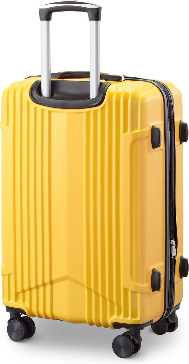 Tesla PC - Reiskoffer - 65 cm - 4 Wielen - Geel Tesla PC - Reiskoffer - 65 Cm - 4 Wielen - Geel -Optimaal Reisopslag Winkel 624x1200 2