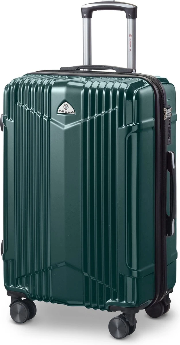 Tesla PC - Reiskoffer - 65 cm - 4 Wielen - Groen Tesla PC - Reiskoffer - 65 Cm - 4 Wielen - Groen -Optimaal Reisopslag Winkel 626x1200 2