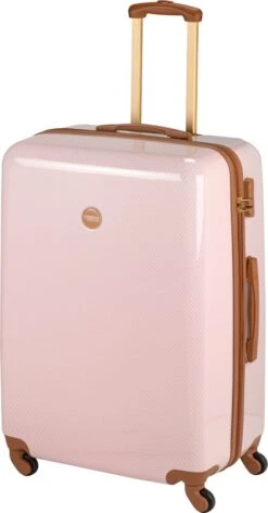 Princess Traveller Trendy Dots - Reiskoffer- Roze - L - 76cm -Optimaal Reisopslag Winkel 627x1200 1