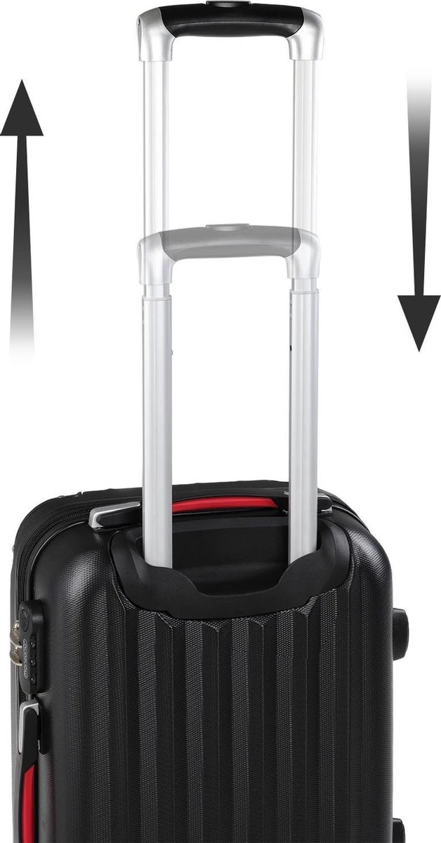 Monzana Koffer Hardcase - Basislijn / M - Zwart Monzana Koffer Hardcase - Basislijn / M - Zwart -Optimaal Reisopslag Winkel 628x1200 1