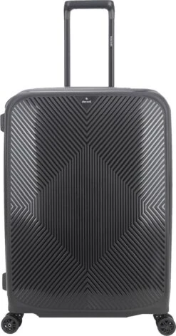 Decent Koffer / Trolley / Reiskoffer - 68 X 47.5 X 28 Cm - 80 Liter - Axiss-Fix - Zwart