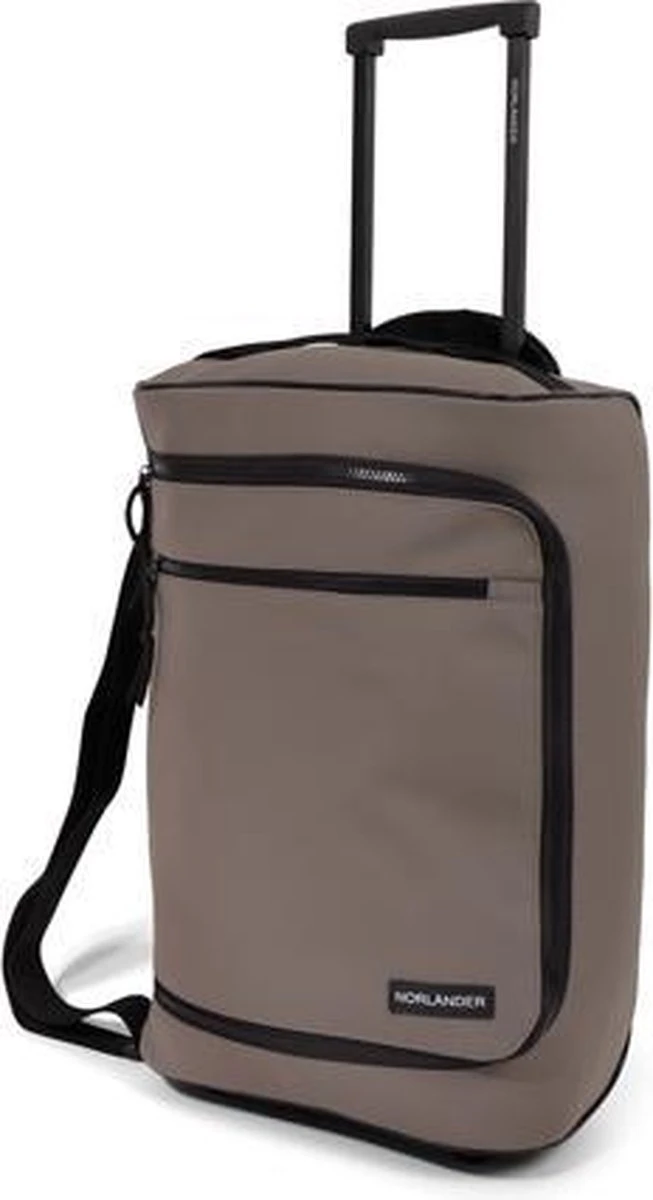 Norlander Lyon Trolleytas - Dull PU - 21 Liter - Taupe Norlander Lyon Trolleytas - Dull PU - 21 Liter - Taupe -Optimaal Reisopslag Winkel 653x1200 2