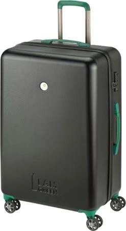 Princess Traveller I'm Green Atlantic - Reiskoffer - Zwart - L - 76cm -Optimaal Reisopslag Winkel 657x1200