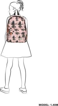 Beagles Originals Cool Originals - Rugzak - Palm Roze -Optimaal Reisopslag Winkel 662x1200 7