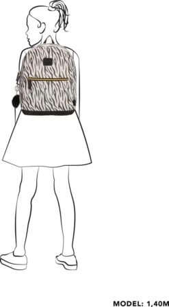 Beagles Originals Cool Originals Rugzak 13,3 Inch (29,4x16,6 Cm.) - Tijger Wit -Optimaal Reisopslag Winkel 662x1200 8