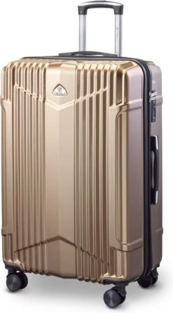 Tesla - Kofferset - 3-delig - 4 Wielen - Cijferslot - Goud -Optimaal Reisopslag Winkel 664x1200 1