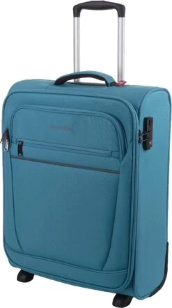 Travelite Cabin 2 Wheel Trolley Turquoise -Optimaal Reisopslag Winkel 671x1200 2