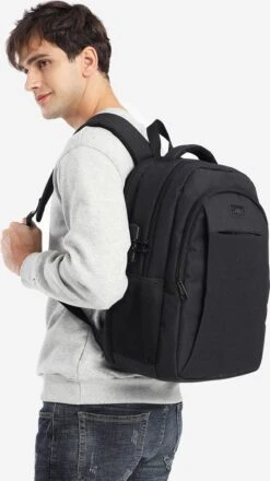 Kono Rugzak - Schooltas - 15,6 Inch Laptop Rugtas - Dames/Heren - 28L - Waterafstotend - Zwart -Optimaal Reisopslag Winkel 674x1200 3