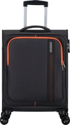 American Tourister Reiskoffer - Sea Seeker Spinner 55cm (Handbagage)- Charcoal Grey -Optimaal Reisopslag Winkel 675x1200 1