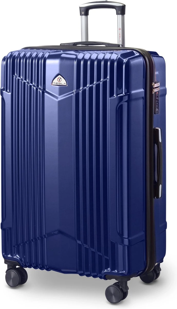 Tesla PC - Reiskoffer - 75 cm - 4 Wielen - Blauw Tesla PC - Reiskoffer - 75 Cm - 4 Wielen - Blauw -Optimaal Reisopslag Winkel 689x1200 1