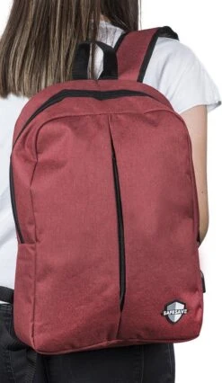 SafeSave Rugtas – Waterafstotende Schooltas Met Laptop Vak En Usb Aansluiting – Schoudertas – 15.6 Inch – Rood -Optimaal Reisopslag Winkel 696x1200 8